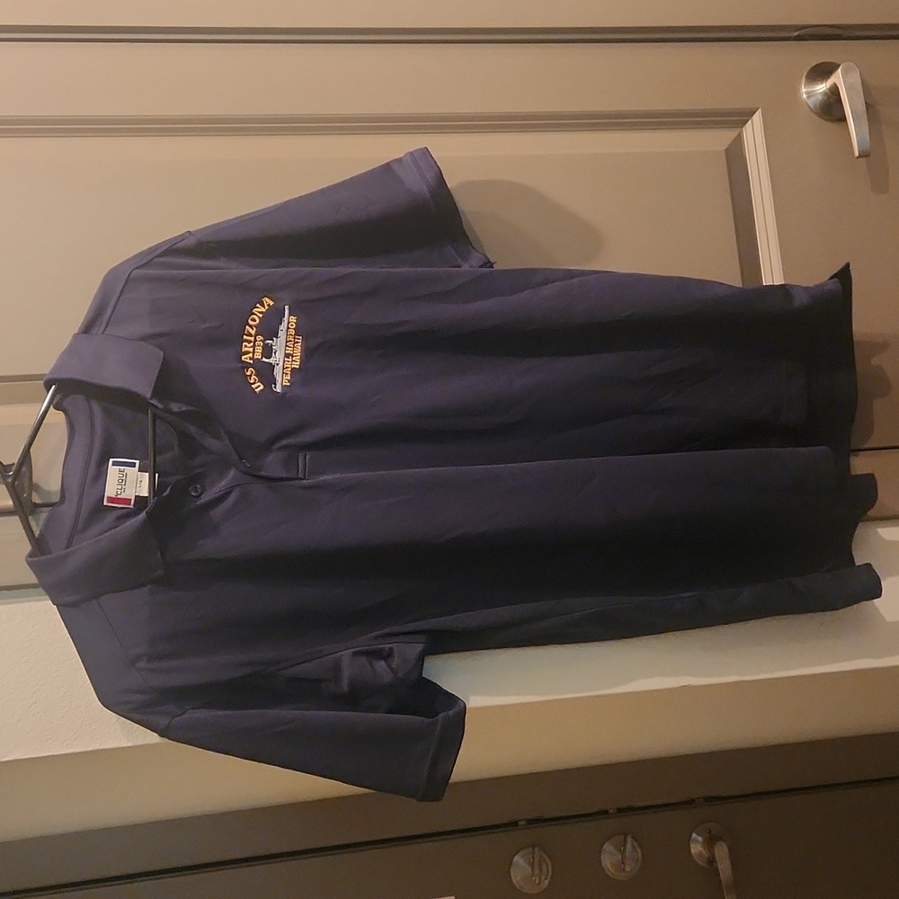 Blue USS Arizona Polo